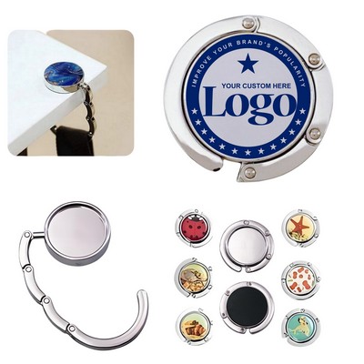 Portable Folding Crystal Bag Hanger Holder Purse Hook