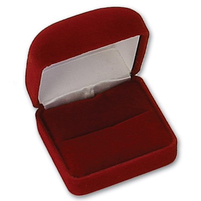 Van Buren Velour Metal Large Ring Box