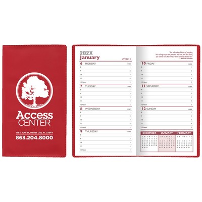 Standard Vinyl Weekly Pocket Planner Without Map