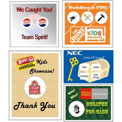 Full Custom Scratcher Cards - Color (3.75"x4.25")
