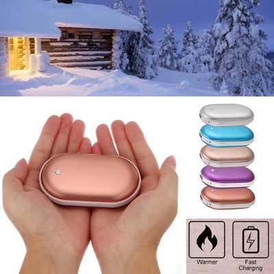 Promotek iBank® Hand Warmer + 5200mAh Power Bank Charger (Rose Gold)
