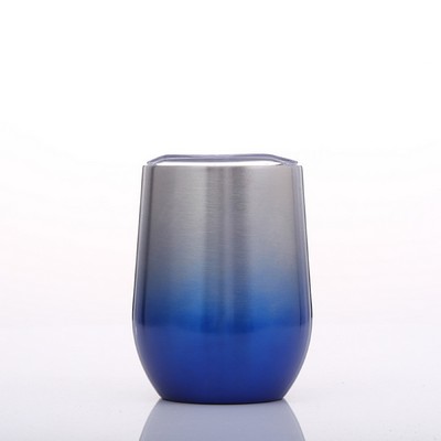 12 Oz. Stainless Steel Gradient Color Wine Tumbler