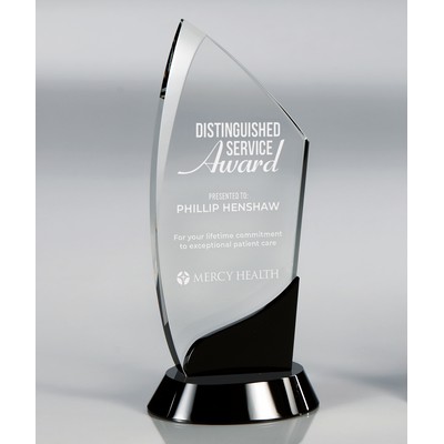 Crest Onyx - Small optical crystal award