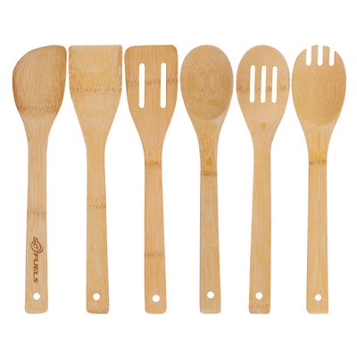 6-Piece Bamboo Cooking Utensil Set
