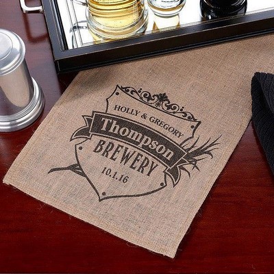 Panama Heavy Faux Burlap Table Runner - All Over Print
