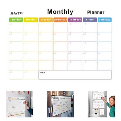 Monthly Planner Refrigerator Magnet Clip