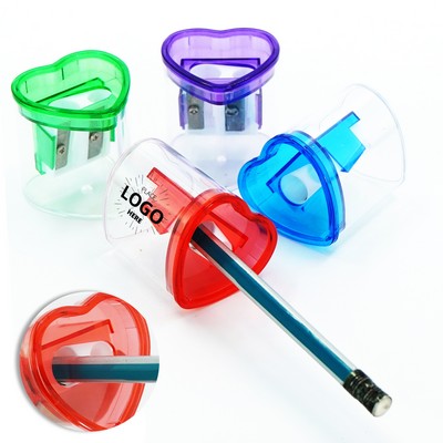 Heart-Shaped Dual Pencil Sharpener