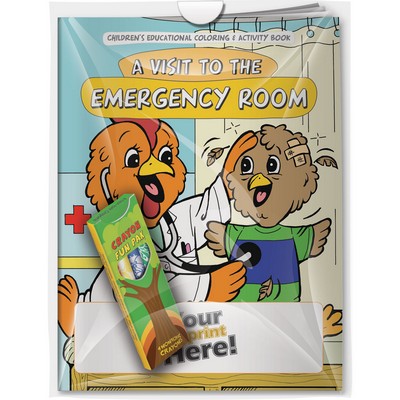 Combo Pack - CB1034 Coloring Book & 4-Pack of Crayons in a Poly Bag