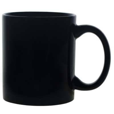 11oz Classic Ceramic C-Handle Mug,Black