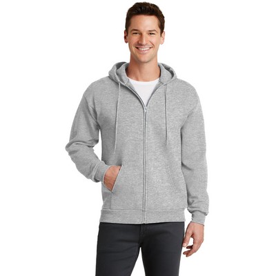 Port & Company® Men's Core Fleece Full Zip Hooded Sweatshirt