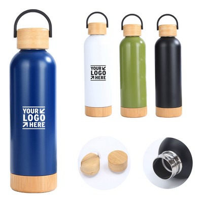 17oz Vacuum Insulated Tumbler w/ Bamboo Lid