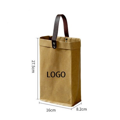 Two Bottle Kraft Paper Tote