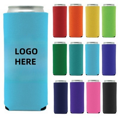 Collapsible 12 Oz. Slim Neoprene Can Cooler