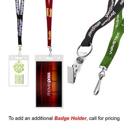 1/2" Econo Lanyard (Factory Direct) 10-12 Weeks Ocean