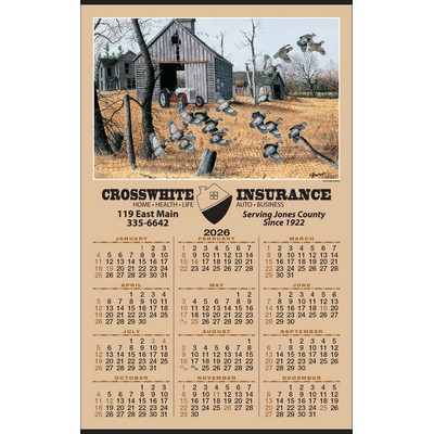 Larry Anderson Wildlife "Rural Heritage Bobwhites" Year-In-View® Hanger Calendar