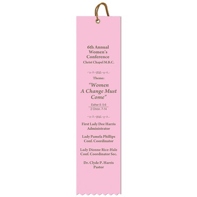 Custom Printed Square Top Multicolor Ribbon (2½"x10")