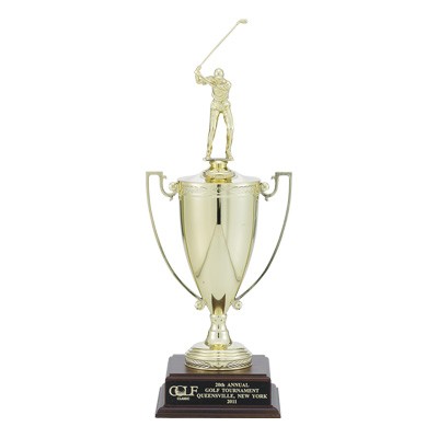 18 ½" Trophy w/10" Gold Cup Takes Figure