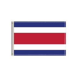 72"W x 36"H National Flag, Costa Rica, Single-Sided