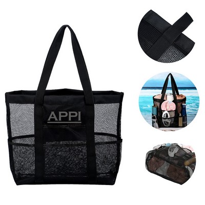 Large Mesh Beach Tote Bag