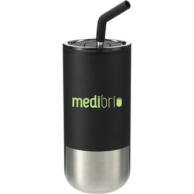 Lagom Insulated 16oz Stainless Steel Tumbler with Straw
