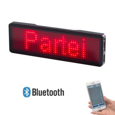 Rechargeable LED Name Tag Badge