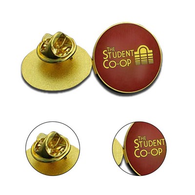 Round Pin Metal Badge