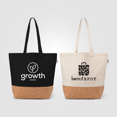 Alentejo - Recycled Cotton Tote Bag with Cork Bottom - Silkscreen