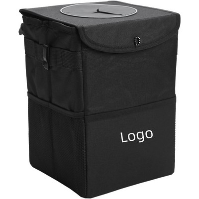 Foldable Waterproof Car Trash Can Car Storage Organizer
