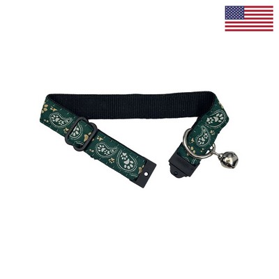 5/8" Woven Cat Collar w/ Bell - "Elite" Weave
