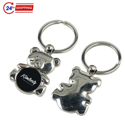 Bear Zinc Alloy Keychain