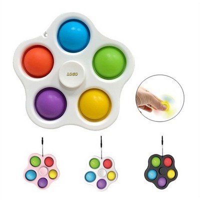 Anti-Stress Push Pop Bubble Fidget Spinner Toy