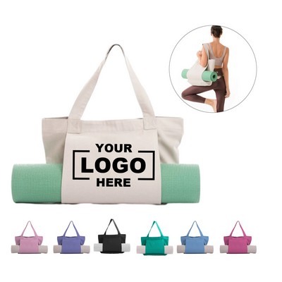 Yoga Mat Holder Canvas Tote Bag