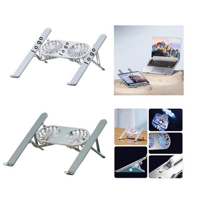 Aluminum Desktop Dual Fan Computer Cooling Stand