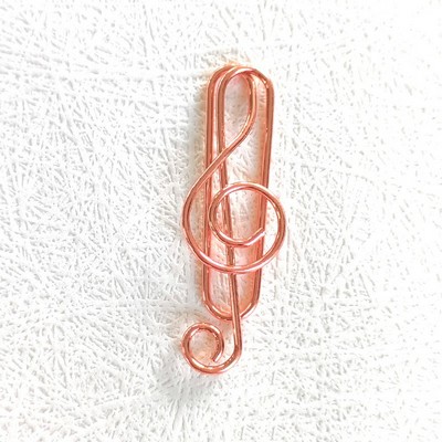 Musical Note Metal Paper Clasp Custom Shaped Paper Clip