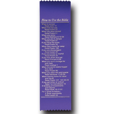 How to Use the Bible Bookmark Ribbon