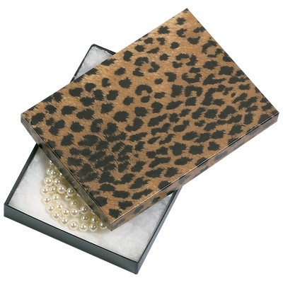 Metallic Floral Cotton Filled Box ( 7" x5" x7/8")