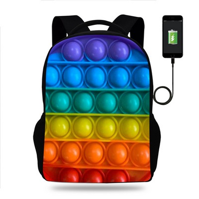3D Print Push Pop Fidget Bubble Backpack