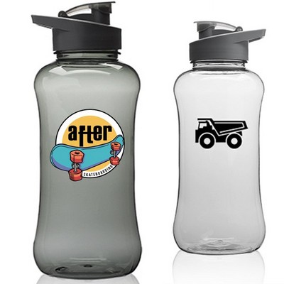 60 oz Athlete Plastic Sports Bottle w/ Flip top Lid & Handle