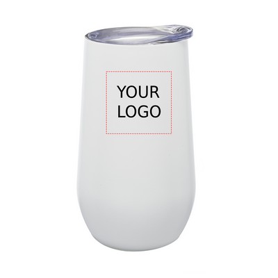 Double Wall Stemless Matte Wine Glass, 9 oz.