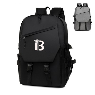 Nylon Large Capacity Backpack for College