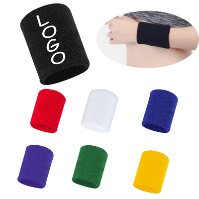 Absorbent Terry Cloth Athletic Wristband