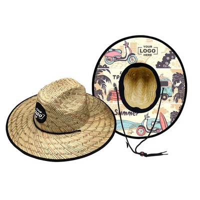 Wide Brim Straw Sun Hat