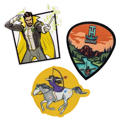 Pin Pointe™ Full Color Embroidered Patches (3")