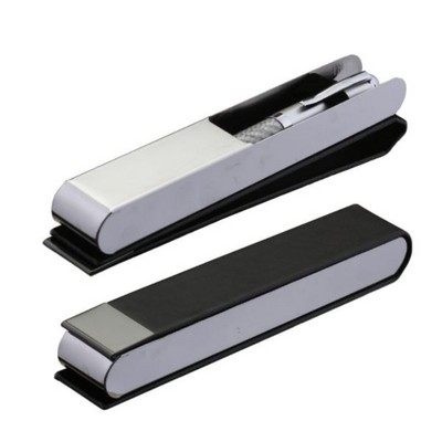 Leatherette And Metal Single Pen Box