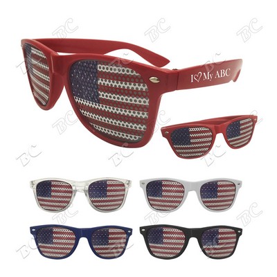 Free Shipping American Flag Lens Sunglasses