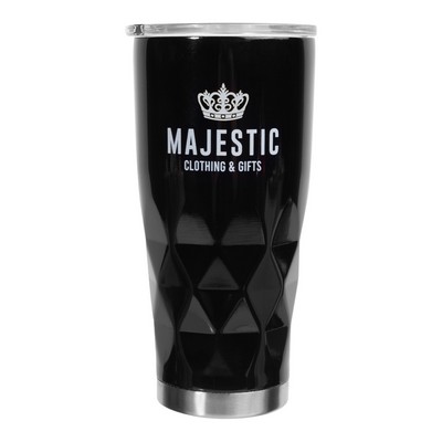 20 oz. Diamond Stainless Steel Travel Mug (1 Color Imprint)