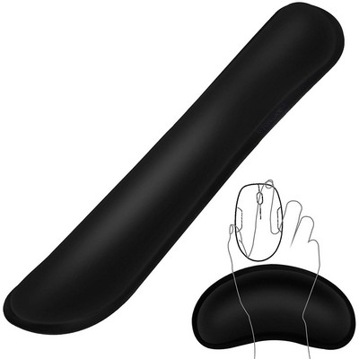 Ergonomic Memory Foam Keyboard Mouse Wrist Rest