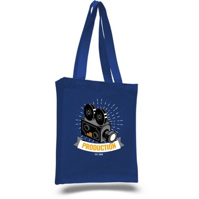 12 oz Cotton Canvas Book Tote Bag - 10"W x12"H x 3"D x 23"Handle