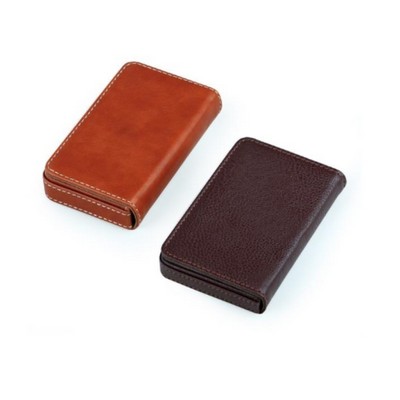 Portable Travel Burgundy Leather Cigar Case