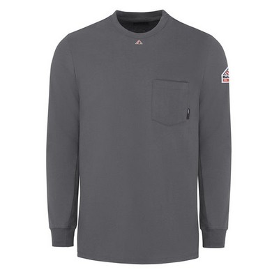Bulwark™ Men's Long Sleeve Tagless T-Shirt - Charcoal Gray